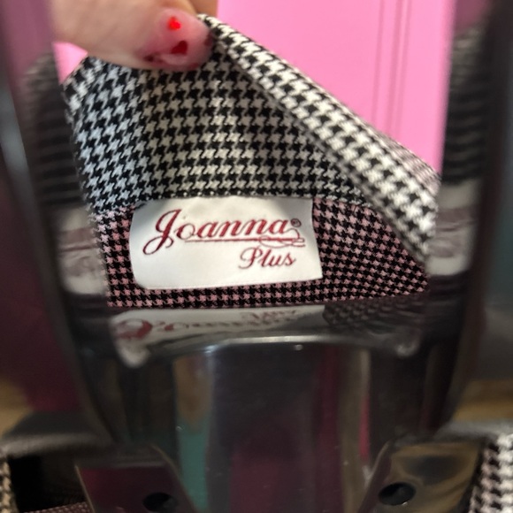 JOANNA Women's Black and White Checkered Blazer - Picture 3 of 3